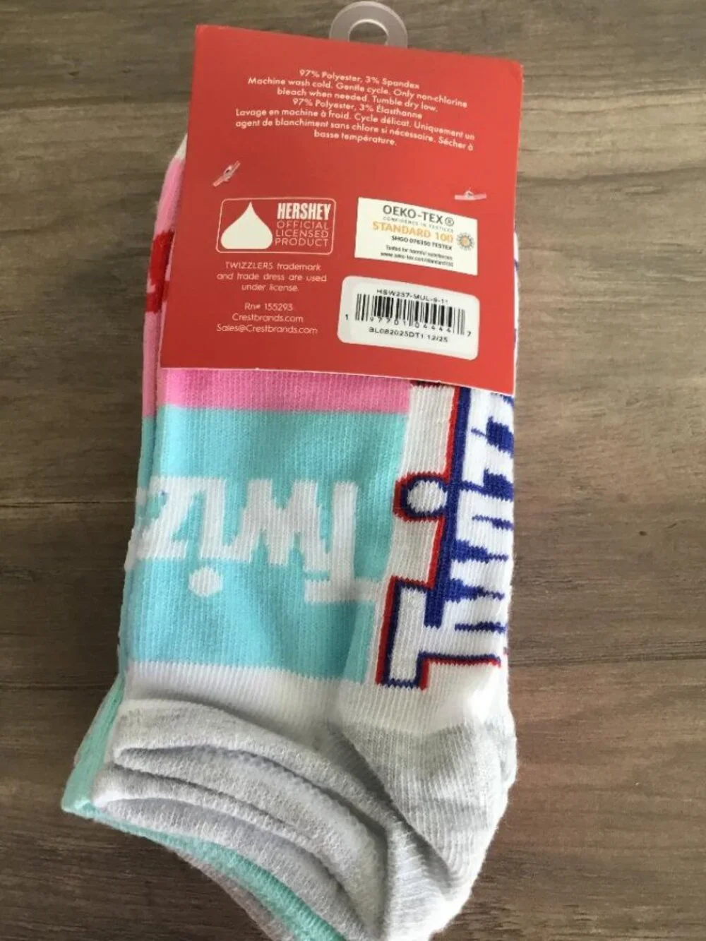 Hershey Candy Twizzlers Ladies 6 Prs. Low Show Socks 